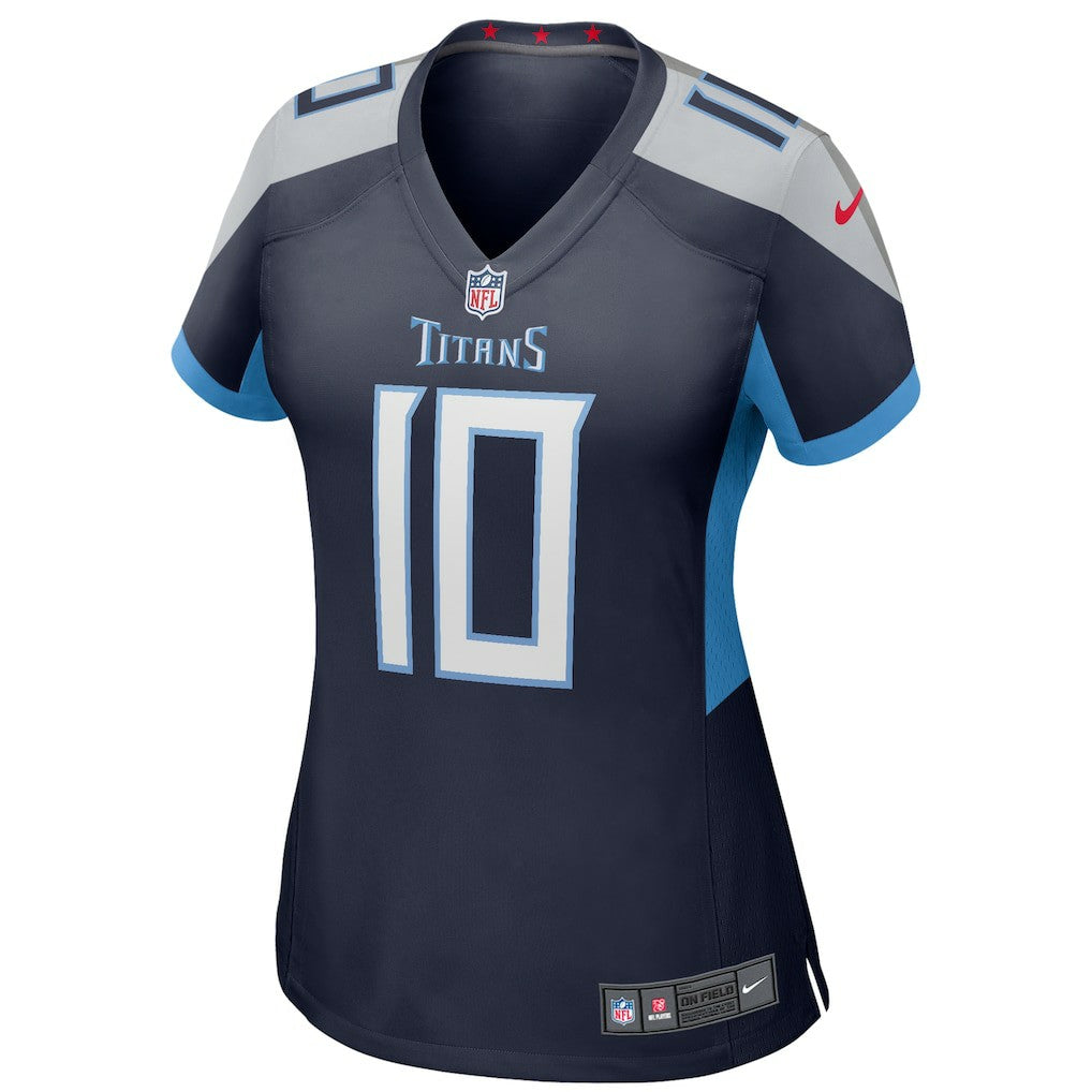Vince Young Tennessee Titans Women's Game Retired Player Jersey - Navy sale