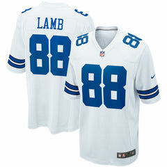 CeeDee Lamb Dallas Cowboys Game Team Jersey - White for sale