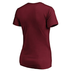 Colorado Avalanche Women's Drop the Puck V-Neck T-Shirt - Garnet T-shirts