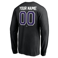 Colorado Rockies Personalized Winning Streak Name & Number Long Sleeve T-Shirt Black