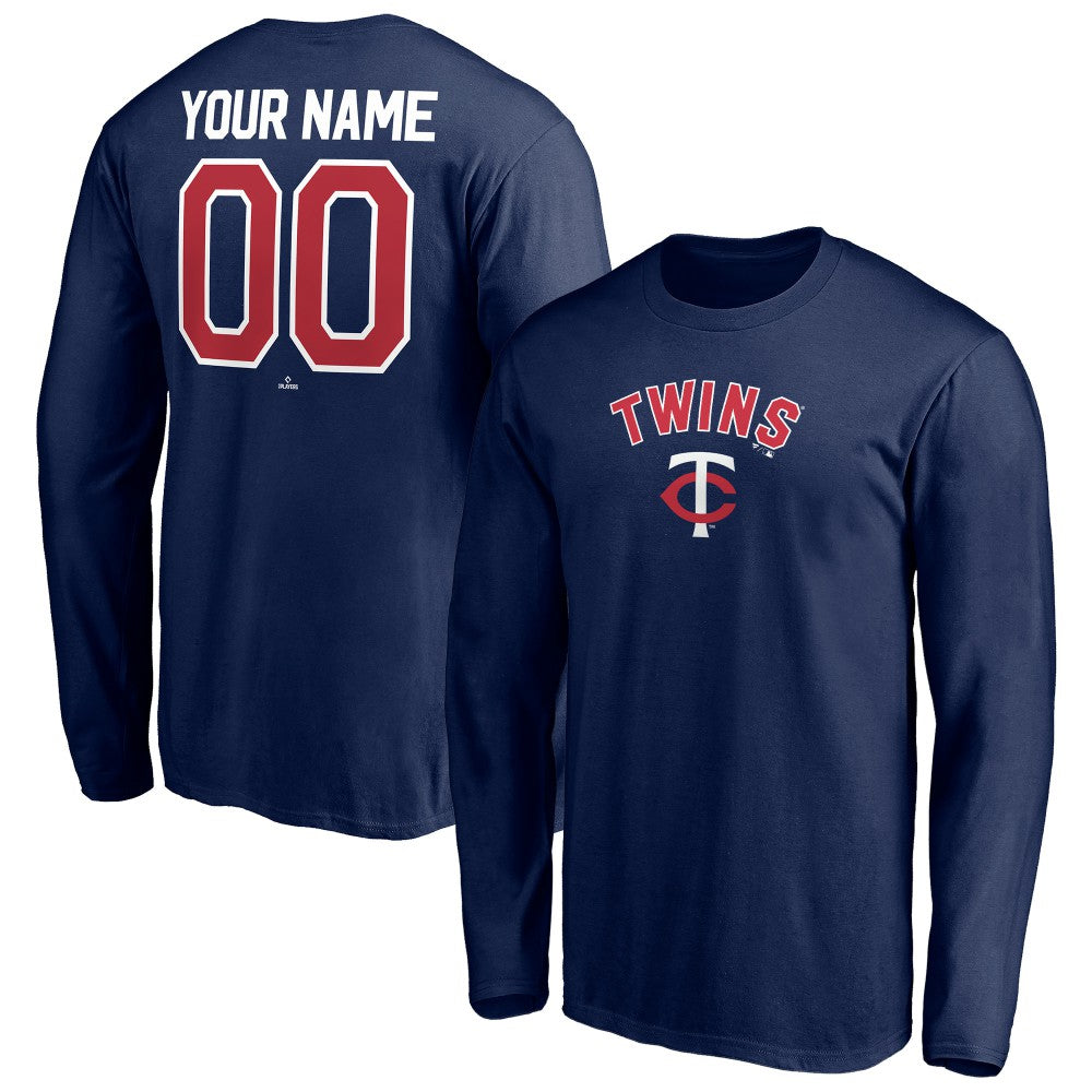 Minnesota Twins Personalized Winning Streak Name & Number Long Sleeve T-Shirt Navy