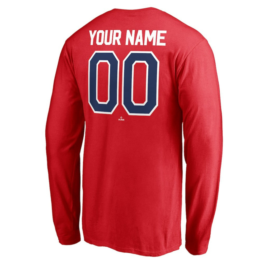 Philadelphia Phillies Personalized Winning Streak Name & Number Long Sleeve T-Shirt Red