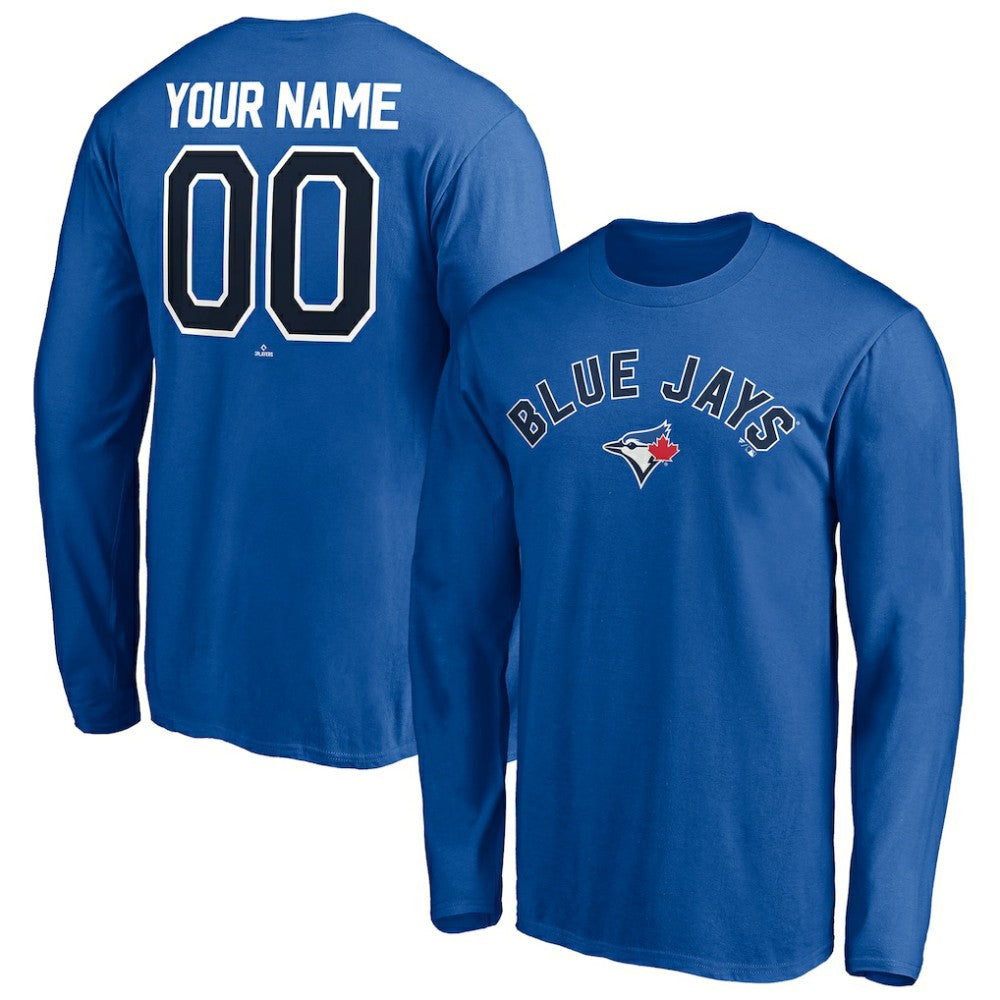 Toronto Blue Jays Personalized Winning Streak Name & Number Long Sleeve T-Shirt Royal