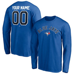 Toronto Blue Jays Personalized Winning Streak Name & Number Long Sleeve T-Shirt Royal