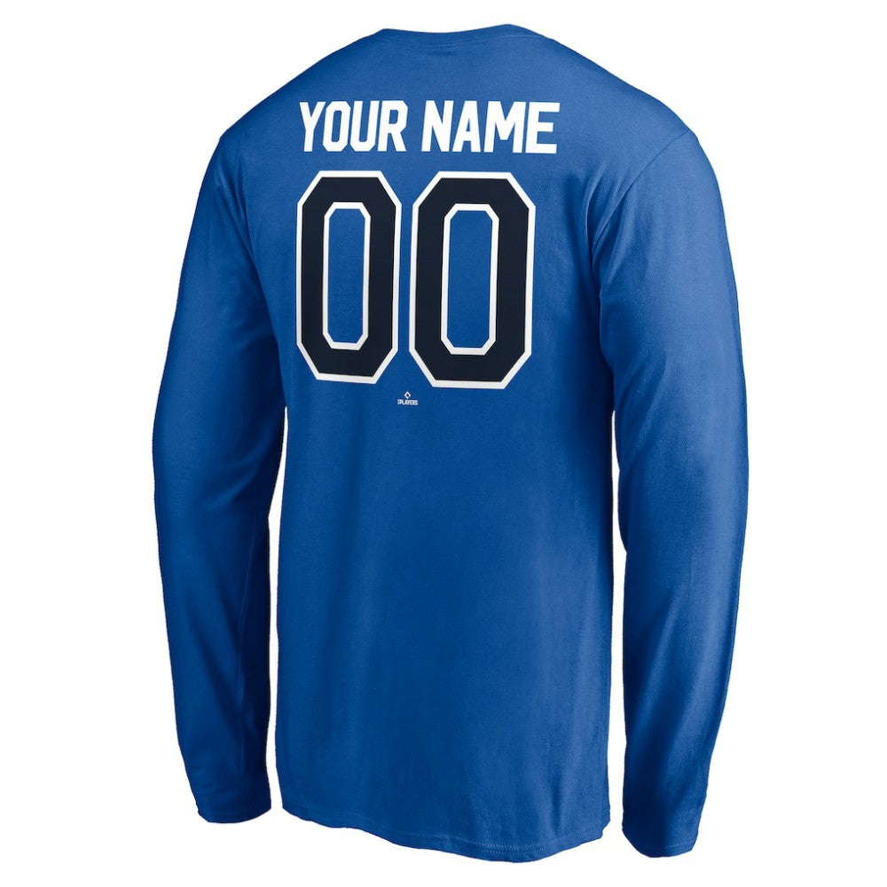 Toronto Blue Jays Personalized Winning Streak Name & Number Long Sleeve T-Shirt Royal