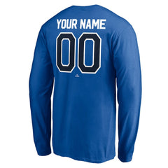 Toronto Blue Jays Personalized Winning Streak Name & Number Long Sleeve T-Shirt Royal