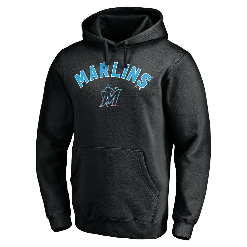 Miami Marlins Personalized Winning Streak Name & Number Pullover Hoodie Black