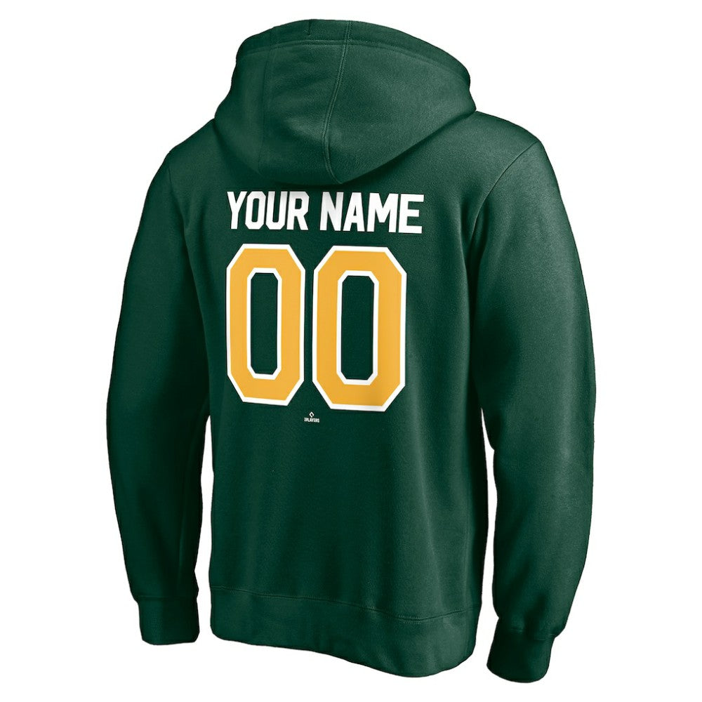 Athletics Personalized Winning Streak Name & Number Pullover Hoodie Green