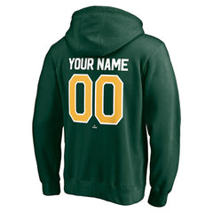 Athletics Personalized Winning Streak Name & Number Pullover Hoodie Green