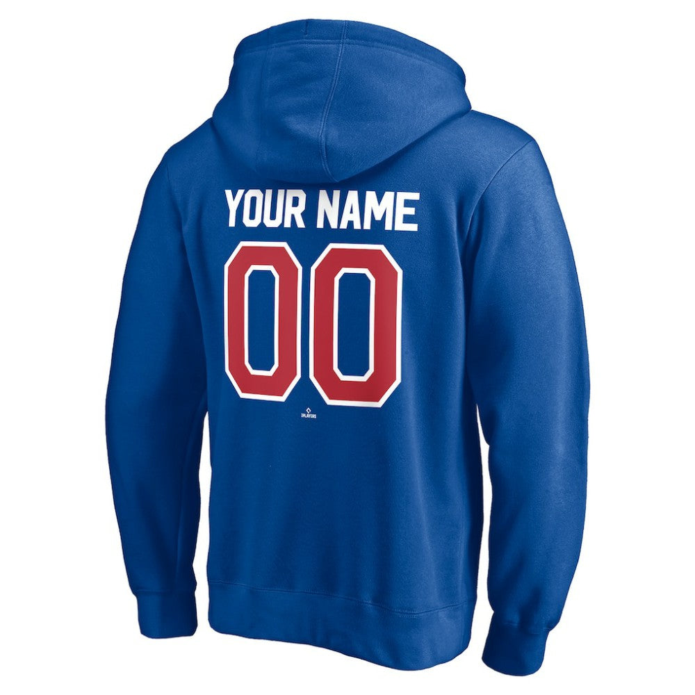 Texas Rangers Personalized Winning Streak Name & Number Pullover Hoodie Royal