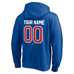 Texas Rangers Personalized Winning Streak Name & Number Pullover Hoodie Royal