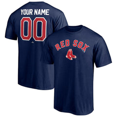 Boston Red Sox Personalized Team Winning Streak Name & Number T-Shirt Navy