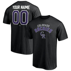 Colorado Rockies Personalized Team Winning Streak Name & Number T-Shirt Black