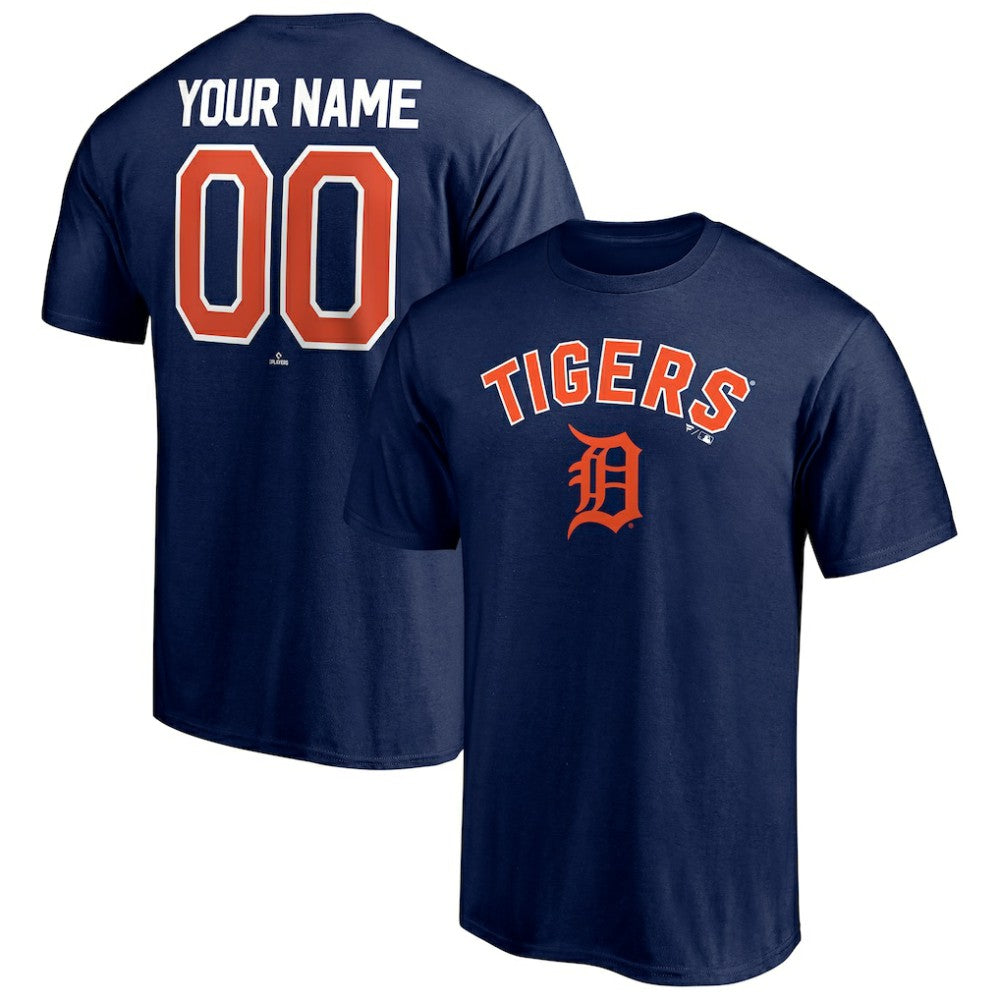 Detroit Tigers Personalized Team Winning Streak Name & Number T-Shirt Navy