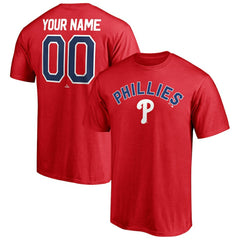 Philadelphia Phillies Personalized Team Winning Streak Name & Number T-Shirt Red