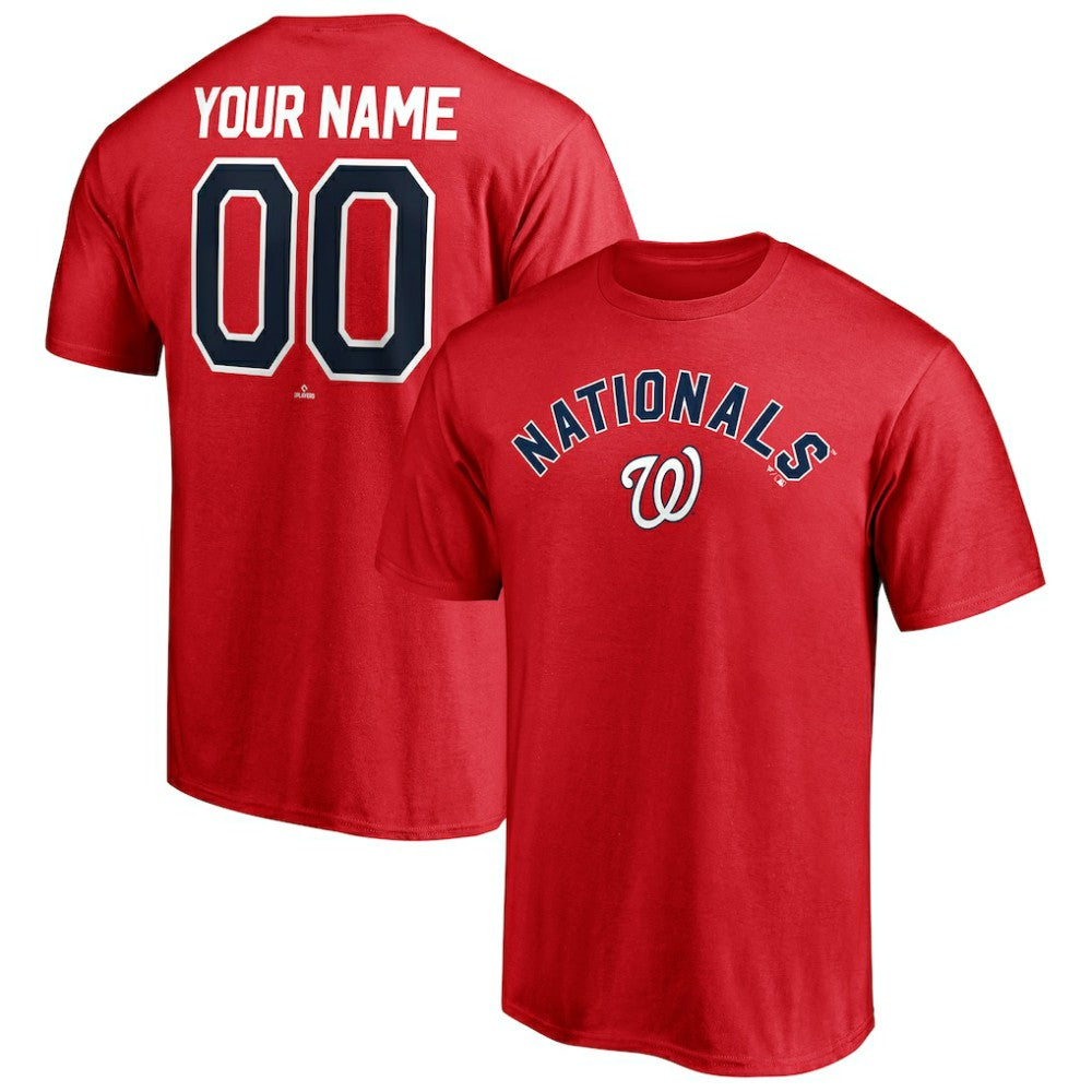 Washington Nationals Personalized Team Winning Streak Name & Number T-Shirt Red