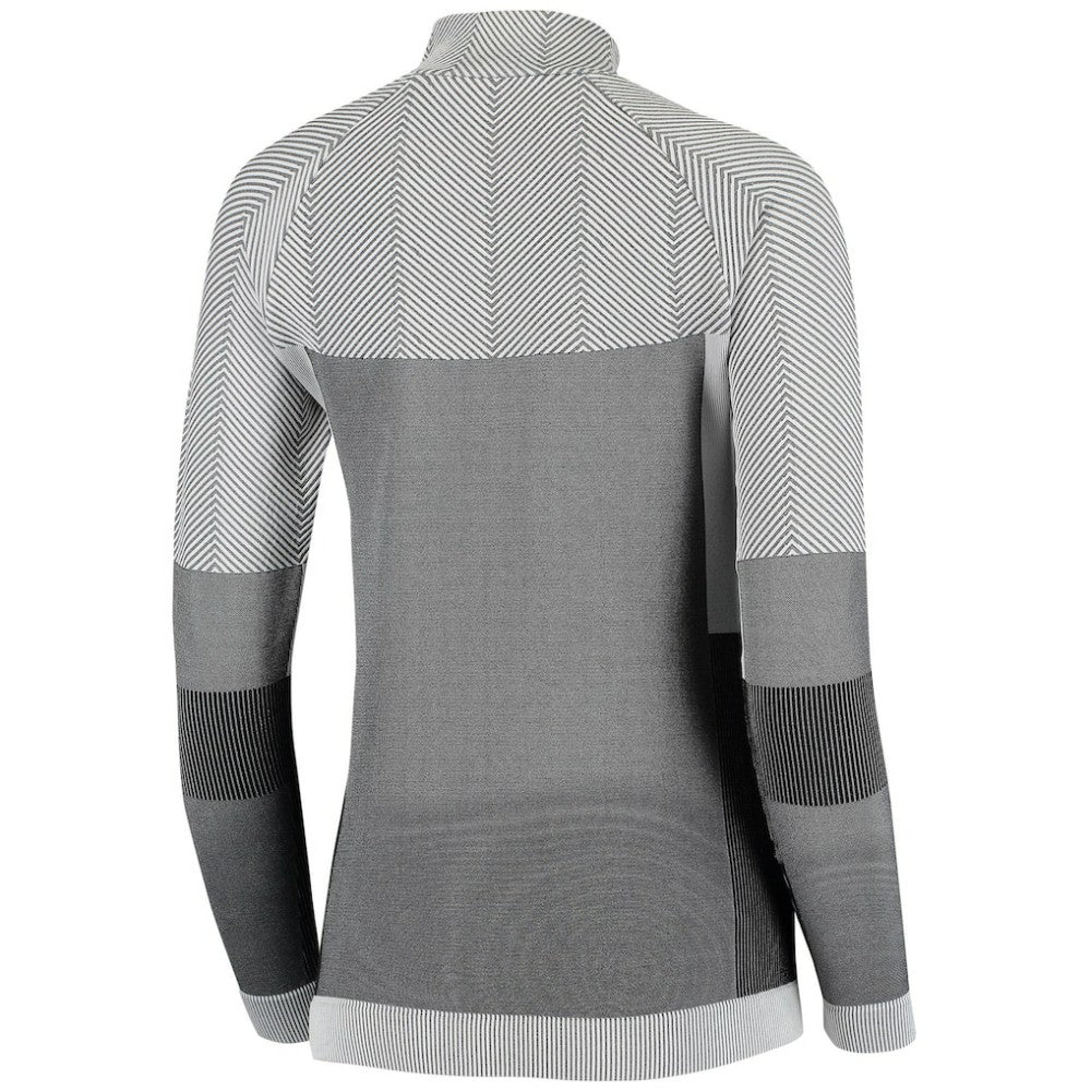 Chicago Cubs Levelwear Women's Verse Asymmetrical Raglan Tri-Blend Quarter-Zip Jacket Gray