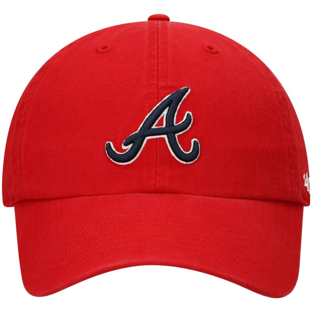 Atlanta Braves Clean Up Adjustable Hat Red