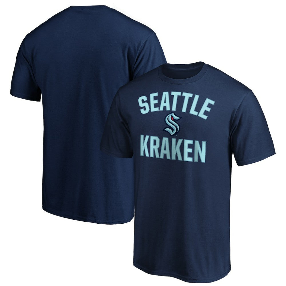 Seattle Kraken Fanatics Victory Arch T-Shirt - Navy T-shirts