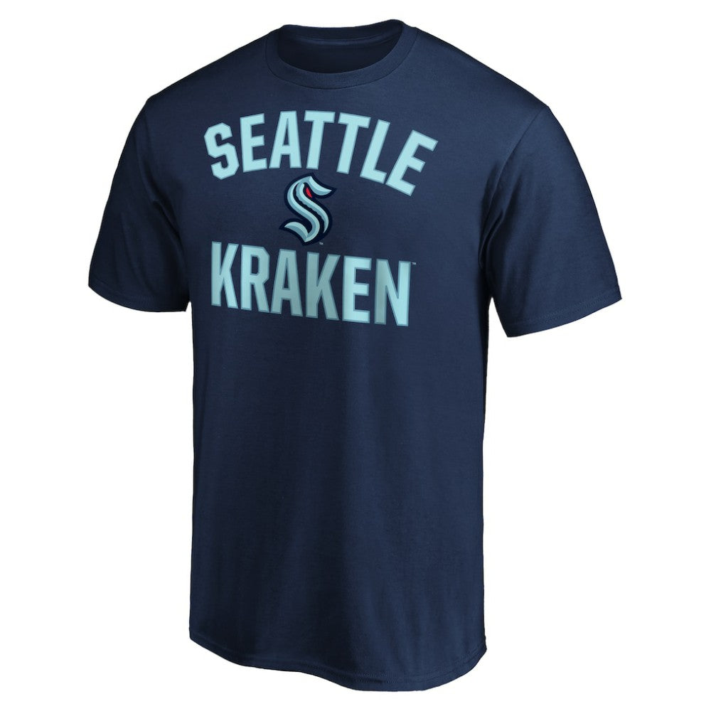 Seattle Kraken Fanatics Victory Arch T-Shirt - Navy T-shirts