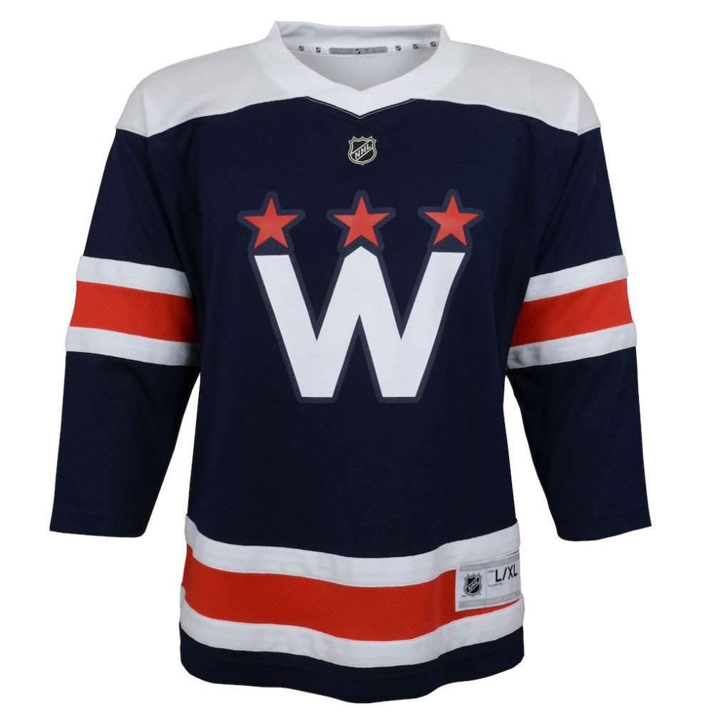 Washington Capitals Youth 2020/21 Alternate Replica Jersey - Navy Jerseys