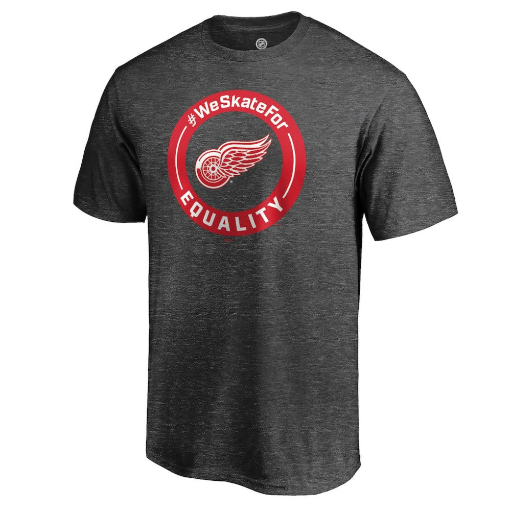 Detroit Red Wings #WeSkateFor T-Shirt - Heather Gray T-shirts