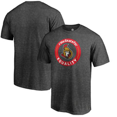 Ottawa Senators #WeSkateFor T-Shirt - Heather Gray T-shirts