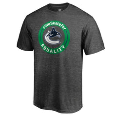 Vancouver Canucks #WeSkateFor T-Shirt - Heather Gray T-shirts