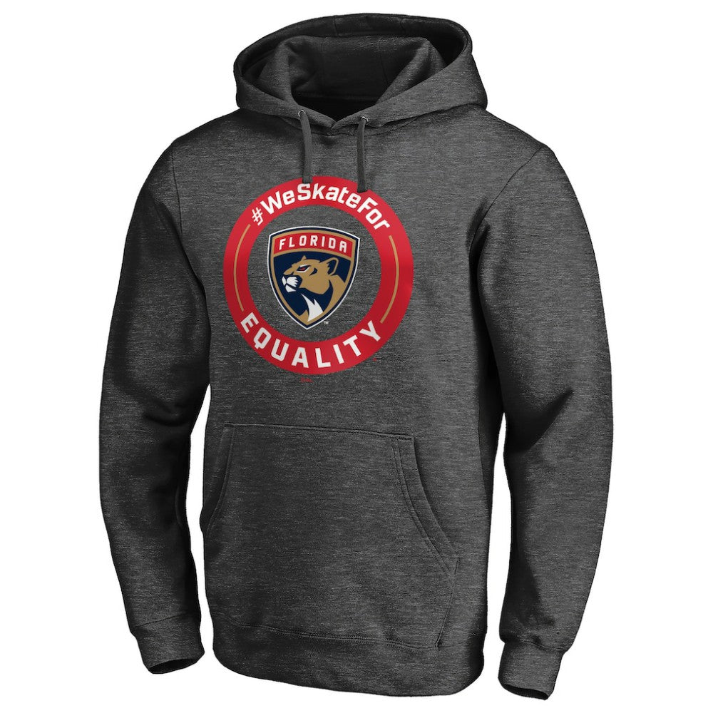 Florida Panthers #WeSkateFor Pullover Hoodie - Heather Gray Hoodies