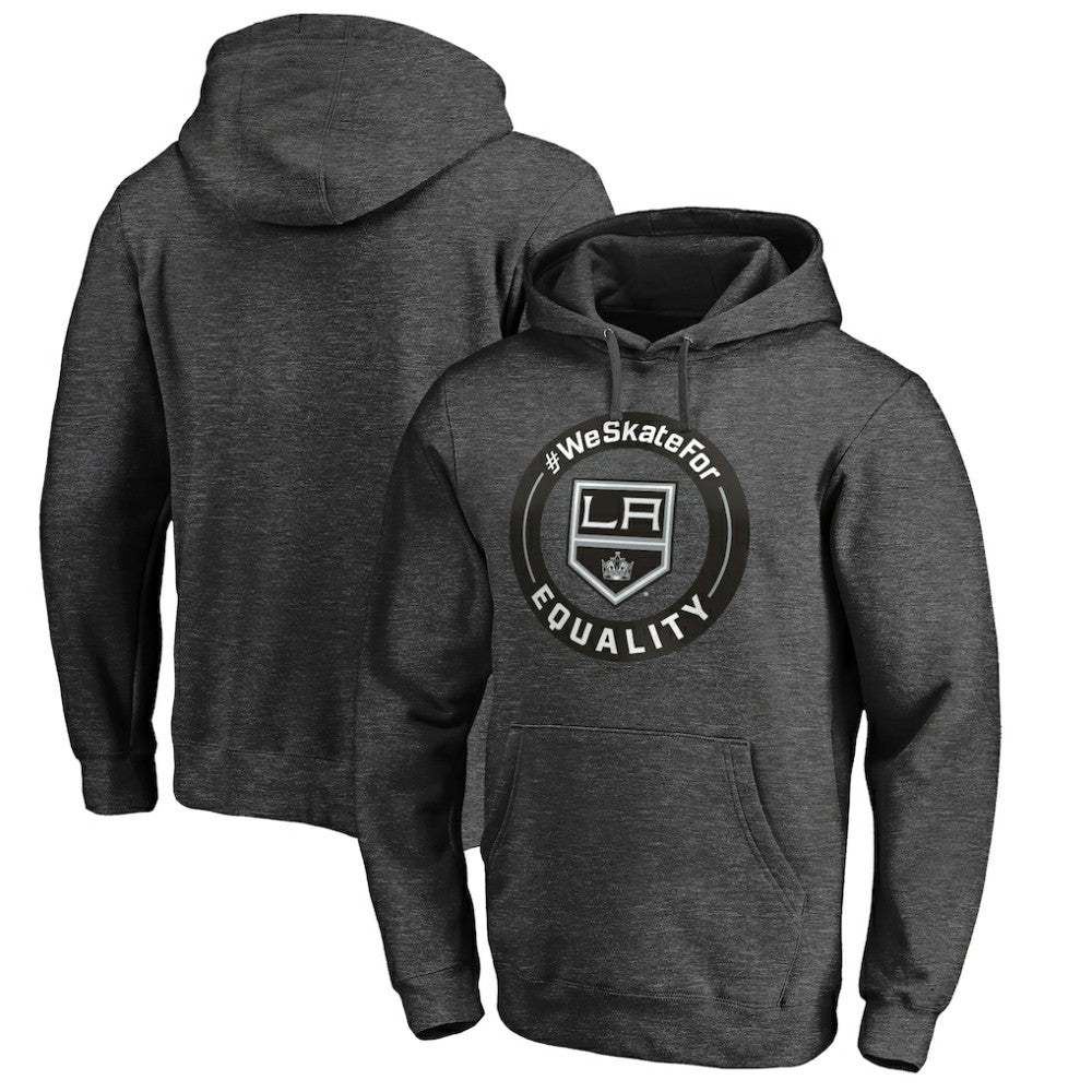 Los Angeles Kings #WeSkateFor Pullover Hoodie - Heather Gray Hoodies