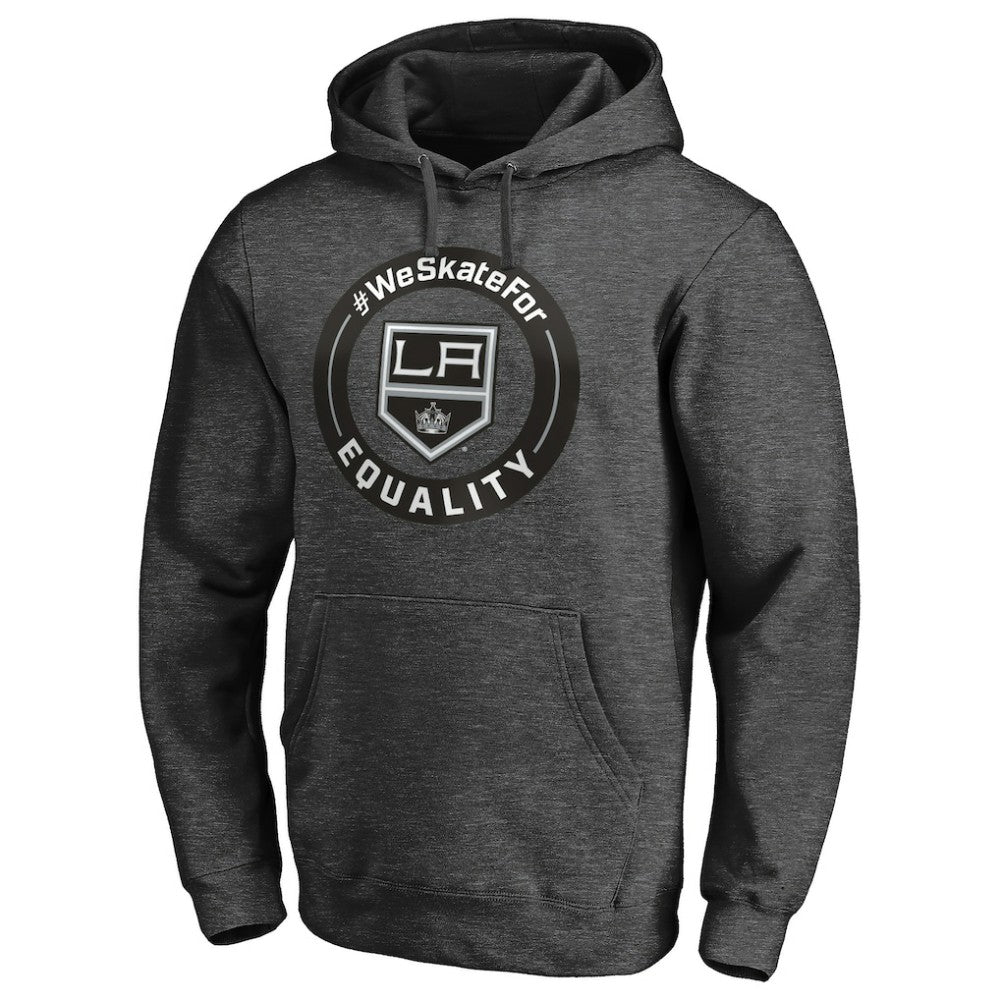 Los Angeles Kings #WeSkateFor Pullover Hoodie - Heather Gray Hoodies