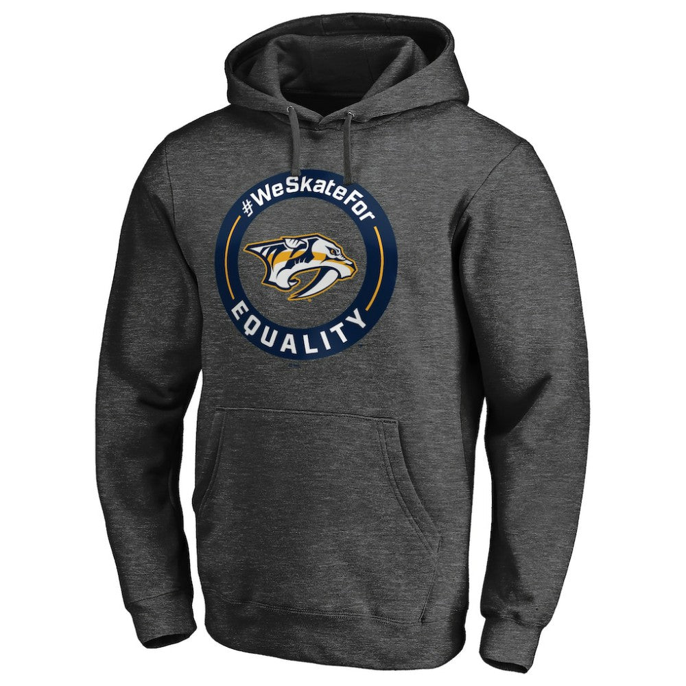 Nashville Predators #WeSkateFor Pullover Hoodie - Heather Gray Hoodies