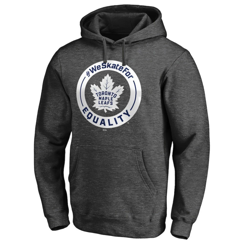 Toronto Maple Leafs #WeSkateFor Pullover Hoodie - Heather Gray Hoodies