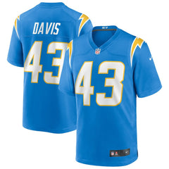 Michael Davis Los Angeles Chargers Game Jersey - Powder Blue for sale