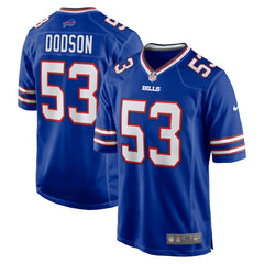 Tyrel Dodson Buffalo Bills Game Player Jersey - Royal on sale
