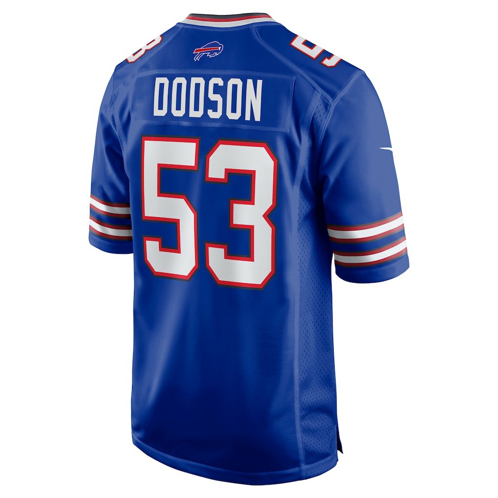 Tyrel Dodson Buffalo Bills Game Player Jersey - Royal on sale