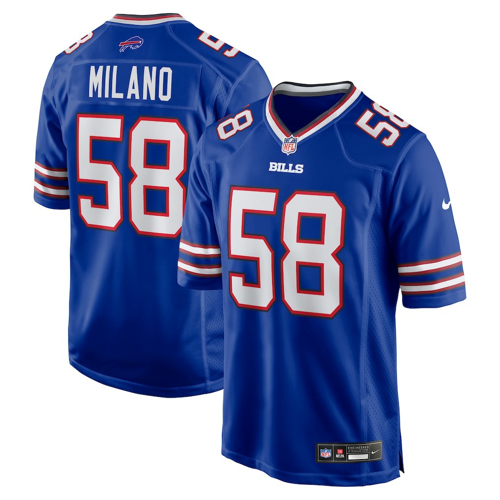 Matt Milano Buffalo Bills Game Player Jersey - Royal for sale