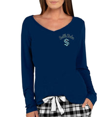 Seattle Kraken Concepts Sport Women's Marathon Knit Long Sleeve Top - Navy Tops