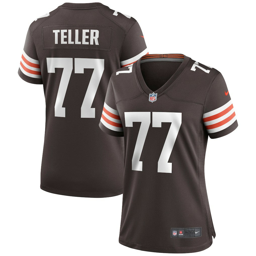 Wyatt Teller Cleveland Browns Women's Game Jersey - Brown for sale