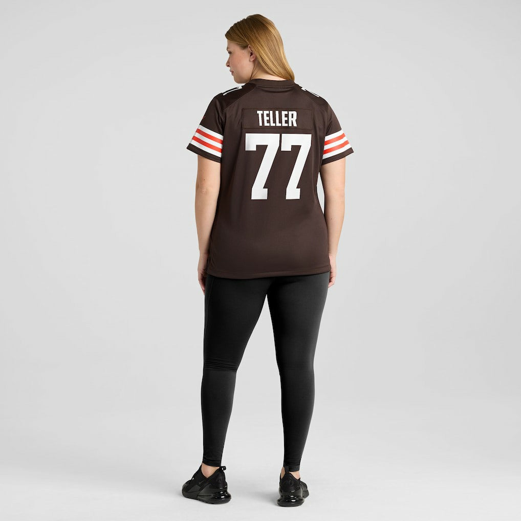 Wyatt Teller Cleveland Browns Women's Game Jersey - Brown for sale