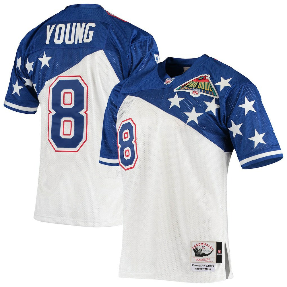 Steve Young NFC 1994 Pro Bowl Authentic Jersey - White/Blue discount