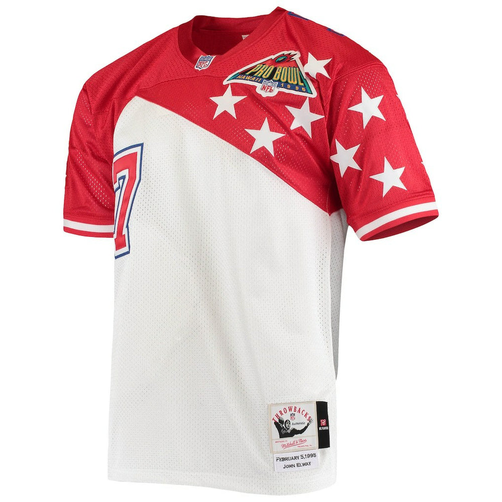 John Elway AFC 1995 Pro Bowl Authentic Jersey - White/Red discount