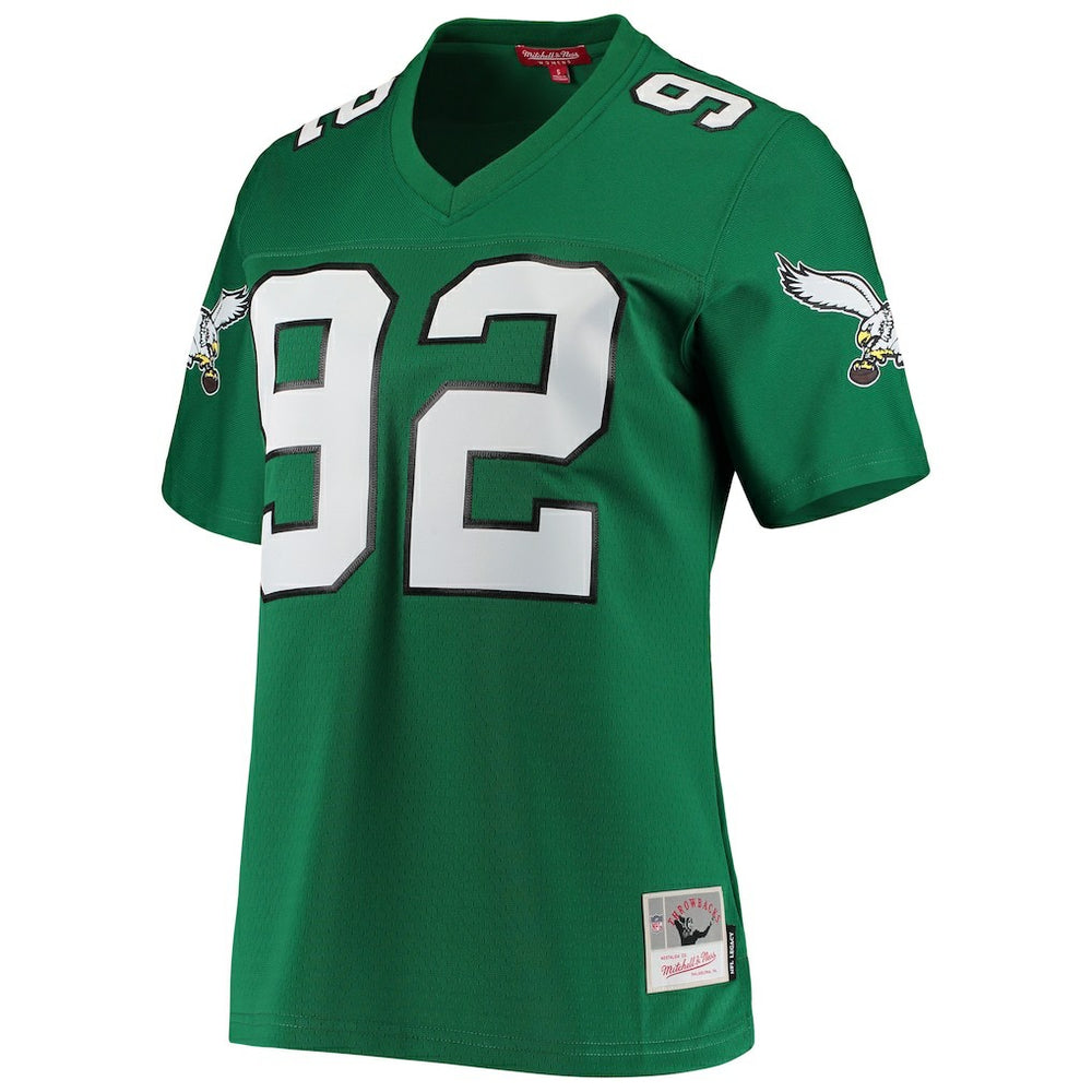 Reggie White Philadelphia Eagles Women's 1990 Legacy Replica Jersey - Kelly Green cheap