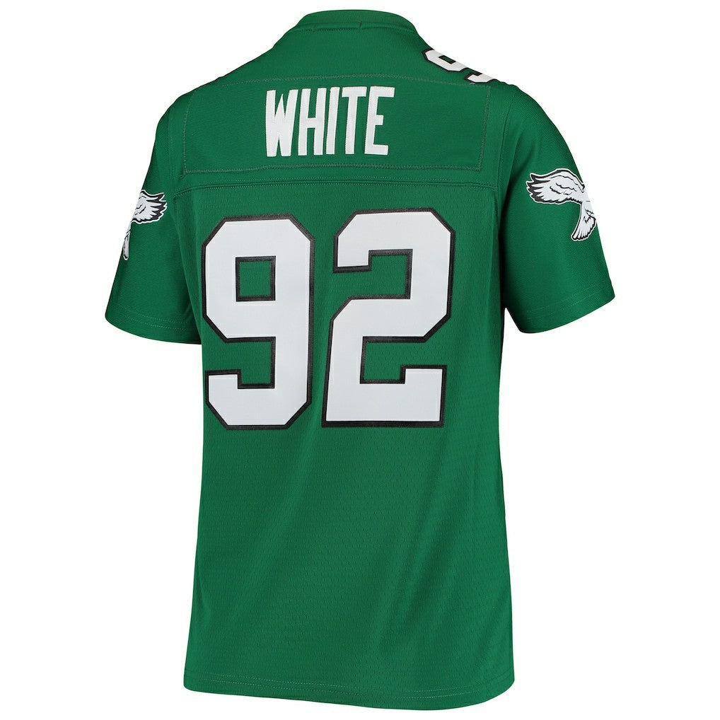 Reggie White Philadelphia Eagles Women's 1990 Legacy Replica Jersey - Kelly Green cheap