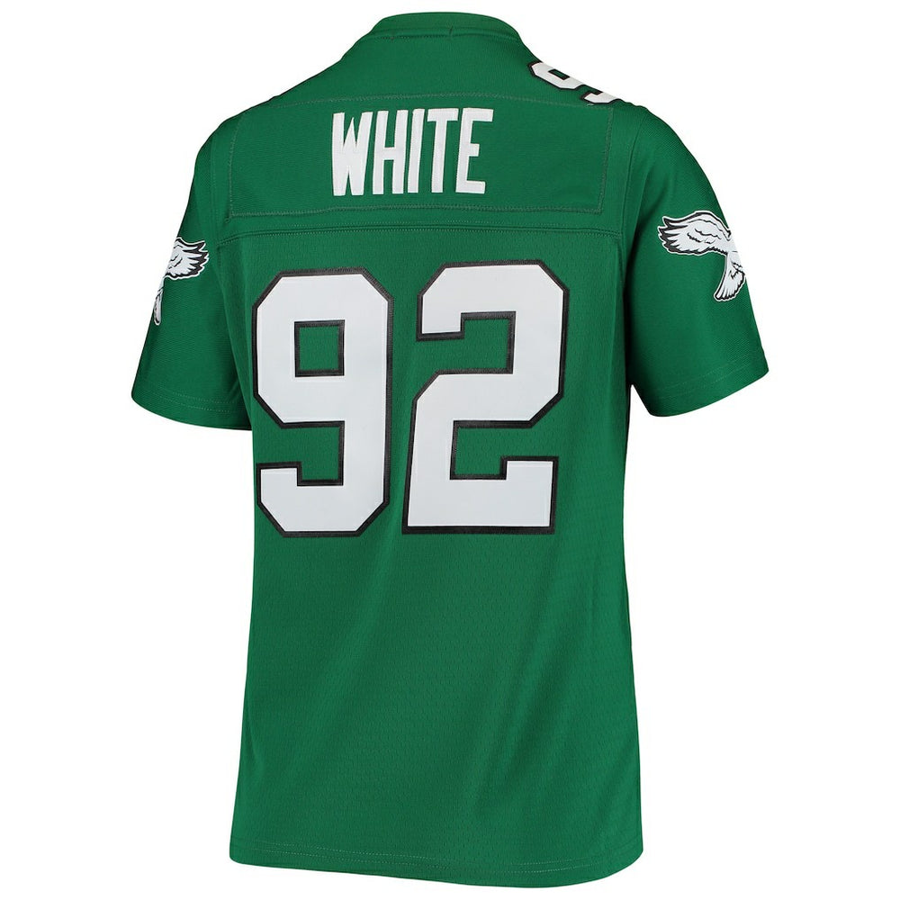 Reggie White Philadelphia Eagles Women's 1990 Legacy Replica Jersey - Kelly Green cheap
