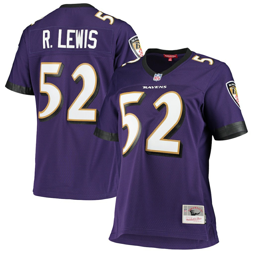 Ray Lewis Baltimore Ravens Women's Legacy Replica Team Jersey - Purple discount