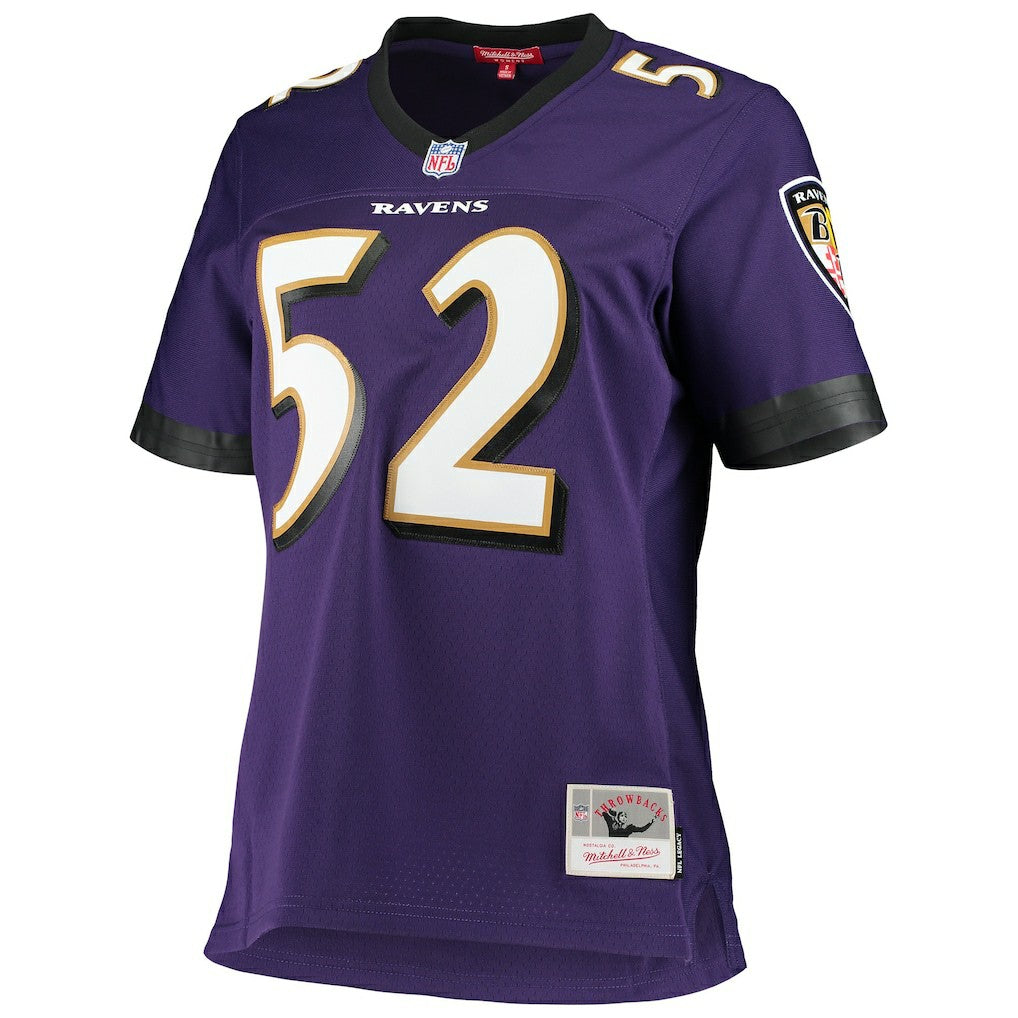 Ray Lewis Baltimore Ravens Women's Legacy Replica Team Jersey - Purple discount