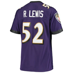 Ray Lewis Baltimore Ravens Women's Legacy Replica Team Jersey - Purple discount