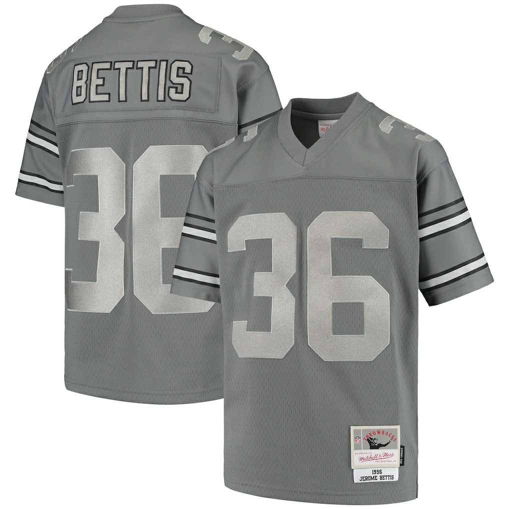 Jerome Bettis Pittsburgh Steelers Youth 1996 Retired Player Metal Replica Jersey - Charcoal outlet