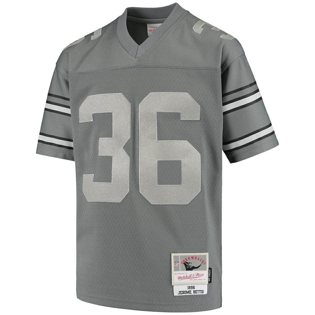 Jerome Bettis Pittsburgh Steelers Youth 1996 Retired Player Metal Replica Jersey - Charcoal outlet